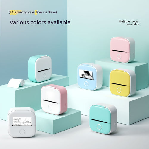 Mini Bluetooth Thermal Printer – Portable & Inkless
Portable Mini Thermal Label Printer Home Photo Printer Student Wrong Question Printer Bluetooth-compatible Mini Label Printer Price Tag