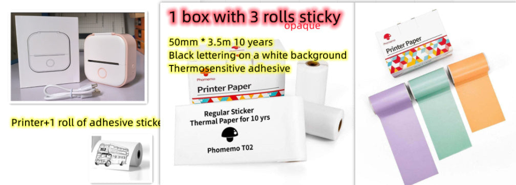Mini Bluetooth Thermal Printer – Portable & Inkless
Portable Mini Thermal Label Printer Home Photo Printer Student Wrong Question Printer Bluetooth-compatible Mini Label Printer Price Tag