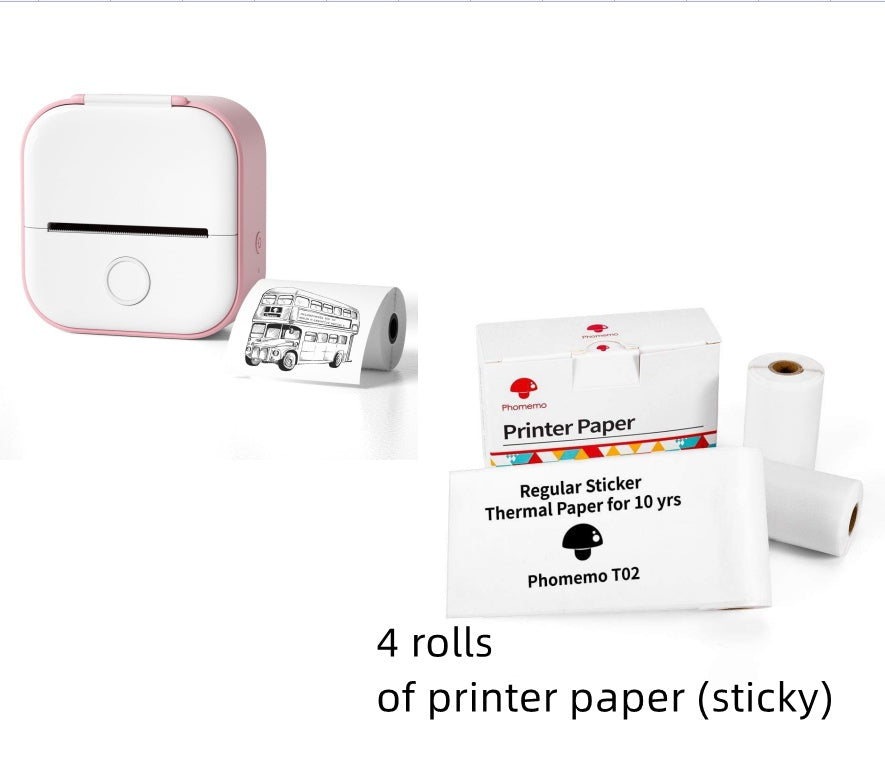 Mini Bluetooth Thermal Printer – Portable & Inkless
Portable Mini Thermal Label Printer Home Photo Printer Student Wrong Question Printer Bluetooth-compatible Mini Label Printer Price Tag